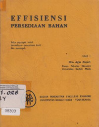 Efeisiensi Persediaan Bahan