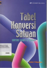 Tabel Konversi Satuan untuk Sains & Teknik