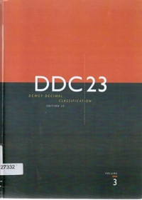 DDC23 Decimal Classification Edition 23 Volume3