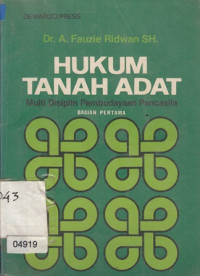 Hukum Tanah Adat