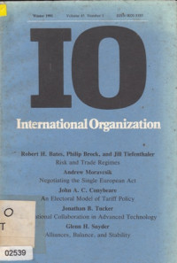 IO International Organization winter 1991 volume 45 number 1