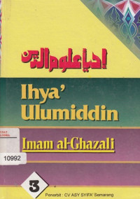 Ihya' Ulumiddin Jilid 3