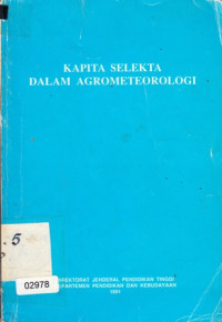 Kapita selekta dalam agrometeorologi