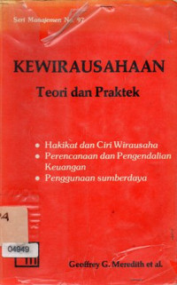 Kewirausahaan Teori Dan Praktek