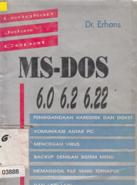 Lengkap Jelas Cepat MS-DOS 6.0 6.2 6.22