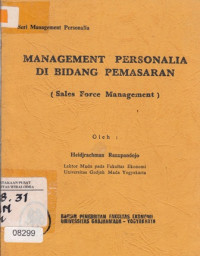 Management Personalia Dibidang Pemasaran