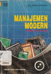 Manajemen Modern: Konsep dan Aplikasi