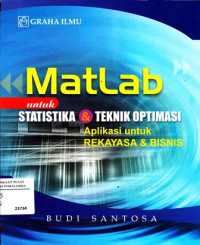 Matlab untuk statistika dan teknik optimasi