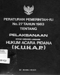 Peraturan Pemerintah-RI No. 27 Tahun 1983