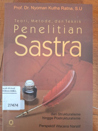 Image of Teori, Metode, dan Teknik Penelitian Sastra