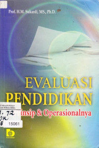 Evaluasi pendidikan prinsip & operasionalnya