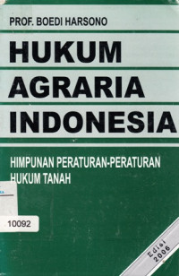 Hukum Agraria Indonesia