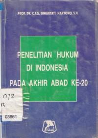 Penelitian Hukum Di Indonesia Pada Akhir Abad ke-20